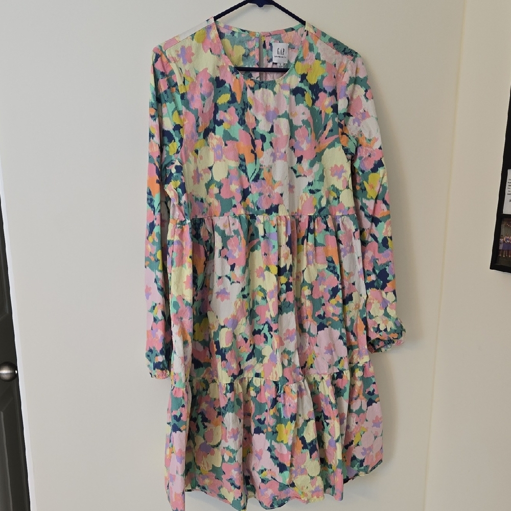 GAP Maternity, 100%cotton Colorful Floral Dress